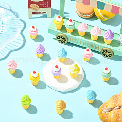 33 шт. 11 стиля смоляная модель еды скульптура витрина украшения&nbsp;DIY-CJ0003-16