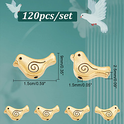 120 шт. бусины из сплава в тибетском стиле TIBEB-NB0001-35