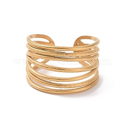 Ионное покрытие (ip) 304 нержавеющая сталь многокруговое открытое кольцо-манжета для мужчин и женщин STAS-E168-03G