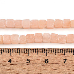 Нити бусин из натурального красного нефрита G-T140-46A