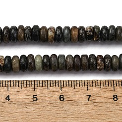 Нити бусин из натурального нефрита биотита G-L624-H09-6x2mm