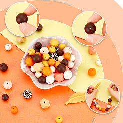 14 стиль пищевые экологически чистые силиконовые фокусные бусины SIL-GA0001-09