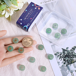 16 шт. натуральные зеленые авантюриновые европейские бусины G-SC0003-03B