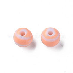 Непрозрачные полосатые акриловые бусины MACR-S373-27D-08