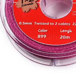 Круглые шнуры из вощеной хлопчатобумажной нити&nbsp;YC-T004-01A-25