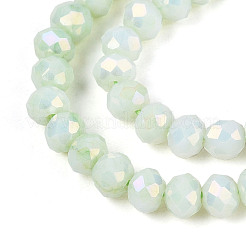 Антикоррозийные гальванические стеклянные бусины рондель&nbsp;X-EGLA-T021-4mm-17-06