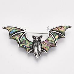 Броши / подвески из ракушек морского ушка / пауа SHEL-S275-43