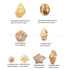 16шт 8 стиля фарфоровые бусины ручной работы&nbsp;PORC-FP0001-12