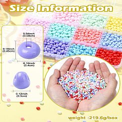 180 г 12 цвета 6/0 непрозрачных стеклянных бусин с краской для выпечки&nbsp;SEED-CJ0001-23