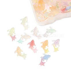 100 шт. светящиеся прозрачные смоляные декоден кабошоны&nbsp;RESI-FP0001-44