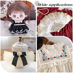 10 ярд полиэстеровых золотистых металлизированных волнистых кружевных лент&nbsp;OCOR-GF0003-81A