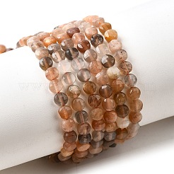 Нити из натуральных бусин из нескольких лунных камней G-C179-A4mm-12