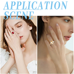 4 шт. латунные регулируемые кольца&nbsp;KK-SC0007-06