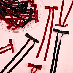 20 шт. 2-х цветные аксессуары для украшения в виде банта из ворса&nbsp;DIY-SP0004-81