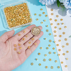 360шт 6 стиля сплава распорные бусины&nbsp;FIND-UN0007-01G