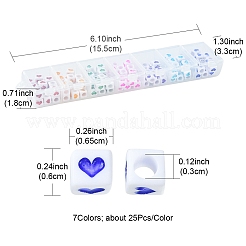 175шт 7 цвета белые непрозрачные акриловые бусины&nbsp;MACR-YW0002-02