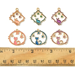 24шт 6 стиля подвески из сплава с эмалью FIND-FS0002-67