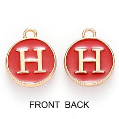 Позолоченные подвески из эмалевого сплава ENAM-SZ0001-26C-H