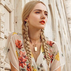 8 пара 8-х стильных сережек-гвоздиков из цинкового сплава для женщин&nbsp;EJEW-AN0003-16