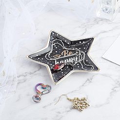 Фарфоровая ювелирная тарелка DJEW-FG0001-06