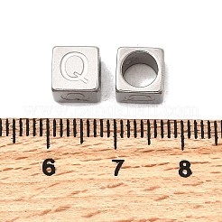 Европейские бусины из нержавеющей стали 304 STAS-D382-02Q-P