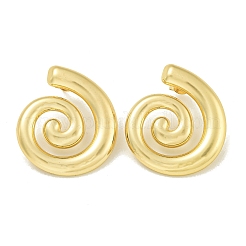 Серьги-гвоздики из нержавеющей стали Texture Vortex 304 для женщин&nbsp;EJEW-K278-33G