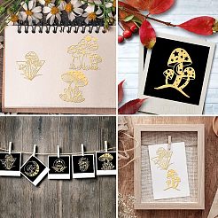 9 шт. 9-х видов самоклеящихся наклеек из углеродистой стали DIY-OC0009-17C