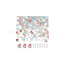 1 нить прямоугольные синтетические бусины цвета аква-терра из яшмы G-NB0005-58