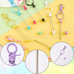 16 шт. 8-х цветные брелки-подвески из сплава и пластика&nbsp;FIND-SC0017-21