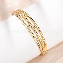 Шарнирные браслеты из нержавеющей стали 304 для женщин&nbsp;BJEW-F527-01G