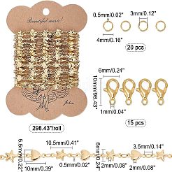 2.5м латунных звеньев цепи&nbsp;DIY-CA0002-14