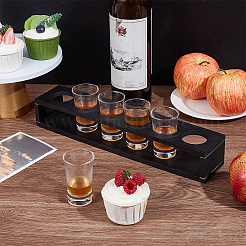 6 акриловый держатель для рюмок с круглыми отверстиями AJEW-WH0651-27