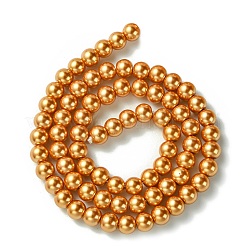 Экологичные нити жемчужных бусин из окрашенного стекла HY-A008-6mm-RB094