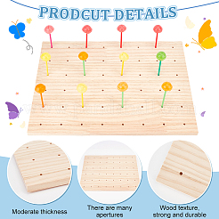 Прямоугольные стенды для леденцов из натурального дерева&nbsp;ODIS-WH0030-54A