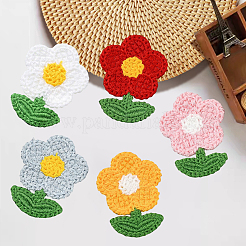 50 шт. 5-х цветные аксессуары для украшения из полиэстера&nbsp;DIY-CY0001-74B