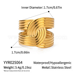 Регулируемые открытые манжеты из нержавеющей стали 304 для женщин&nbsp;NR2128