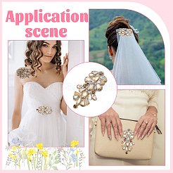 6 шт. стеклянные и сплавные аксессуары для одежды своими руками&nbsp;DIY-FG0008-13B