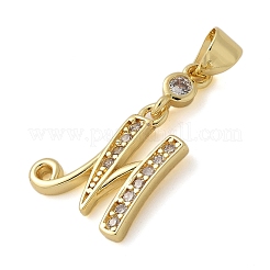 Латунные микро проложить кубического циркония подвески KK-M319-02G-M