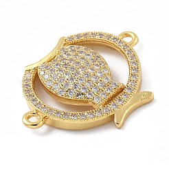 Стойка покрытие латунь микропаве прозрачный кубический цирконий рыбка соединительные подвески kk-A234-46G