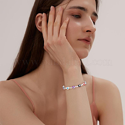 80шт 8 цвета пластиковые бусины ccb FIND-DC0001-40