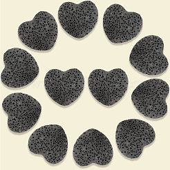 24 шт. Восковые бусины из натурального вулканического камня G-LT0001-03B