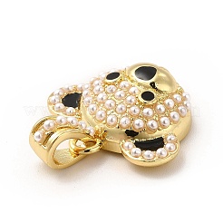 Подвески из латуни с эмалью в стойку KK-E072-19G