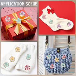 2 пакет деревянных пуговиц с принтом&nbsp;BUTT-GF0004-13