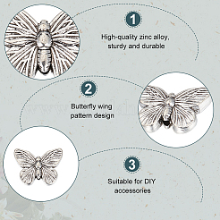 40 шт. бусины из сплава в тибетском стиле&nbsp;FIND-GO0001-65
