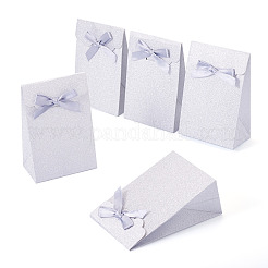 Прямоугольные блестящие бумажные подарочные пакеты CARB-TAC0002-05B