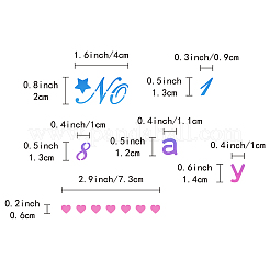 Трафареты для штампов из нержавеющей стали DIY-WH0378-015