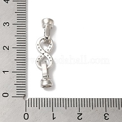 Реечное покрытие латунь микро паве прозрачный кубический цирконий складные застежки KK-A222-12P