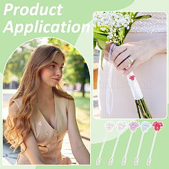 5 шт. булавки для лацкана из нержавеющей стали 304 с изображением незабудки&nbsp;JEWB-PH01279