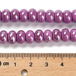 Фарфоровые бусины-рондели PORC-Q001-01D