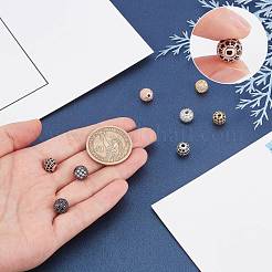 8 шт. 8-х стилевая стойка с покрытием из латуни с кубическим цирконием&nbsp;ZIRC-SC0001-10